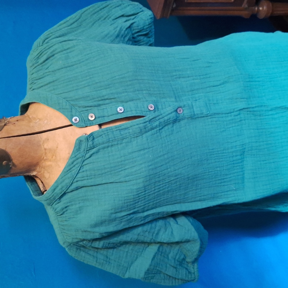 J. Crew Green Button-Up Shirt